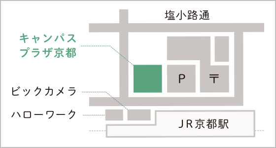 キャンパスプラザ京都地図
